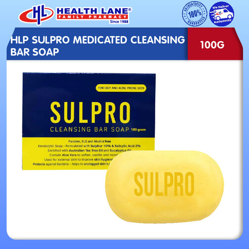 HLP SULPRO MEDICATED CLEANSING BAR SOAP (100G)